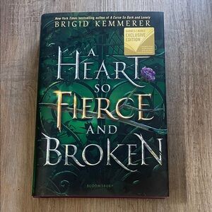 A Heart So Fierce and Broken by Brigid Kemmerer - Green Hardcover